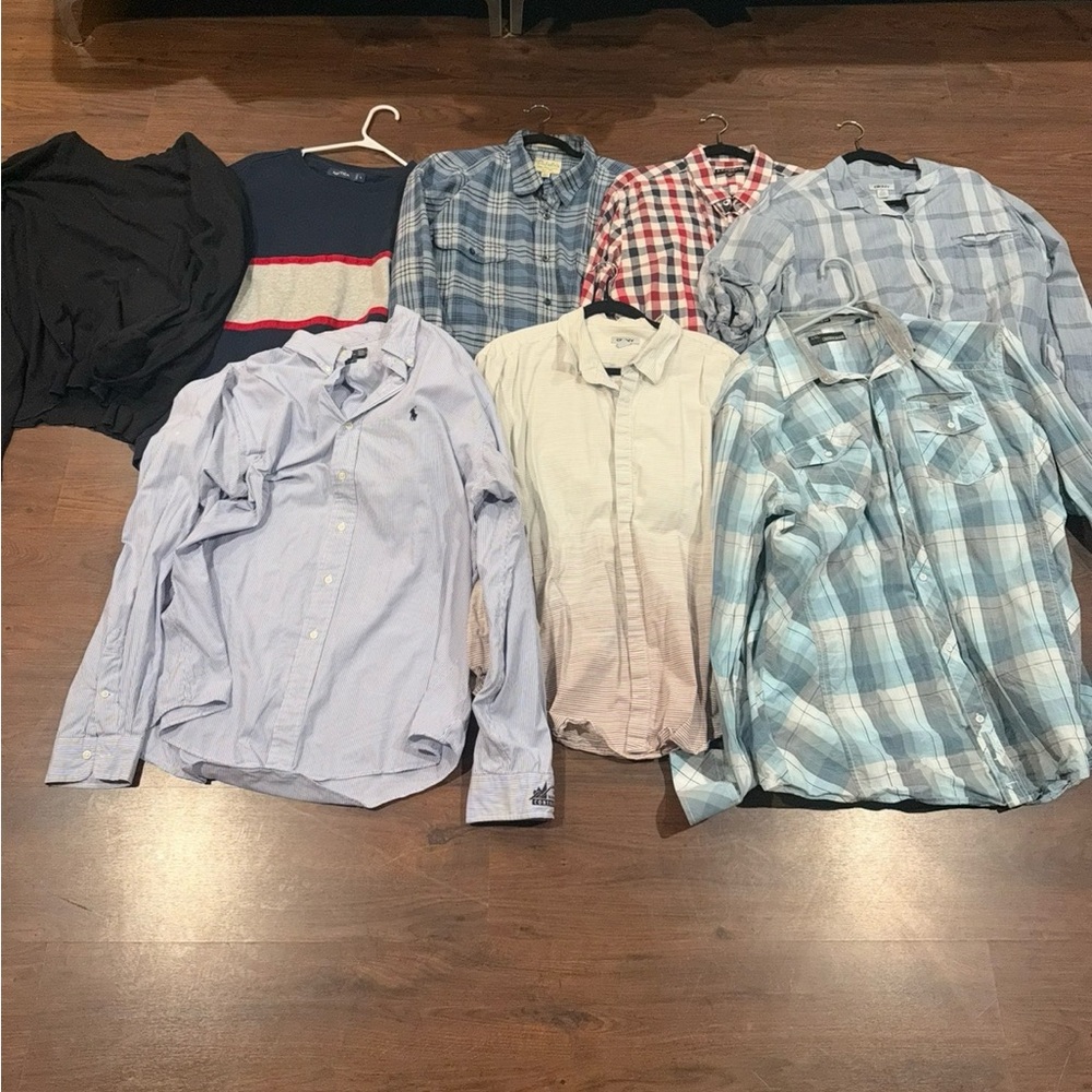 Men’s Brand Name Clothing Lot – 20 Pc Button-Down Shirts & Sweaters Size XL-XXL - Picture 10 of 10